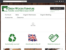 Tablet Screenshot of greenwoodsfurniture.co.uk